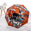 Складной зонт с принтом ЛОГОТИПА D-Denver Broncos, для улицы, отдыха и путешествий, Прочная ткань зонта, Подарок на день рождения и праздник