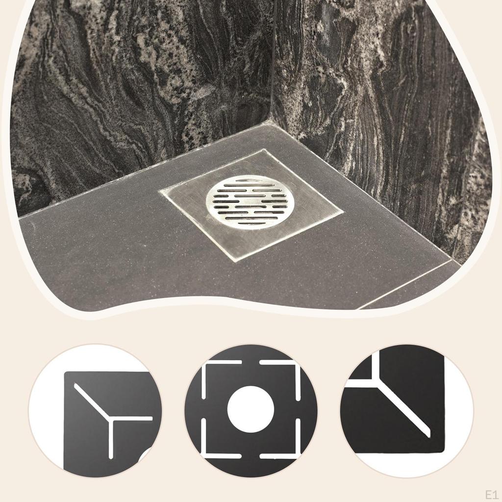 Floor Drain Measuring Ruler Architectural Scale Positioning Measurement Tool Black Woodworking