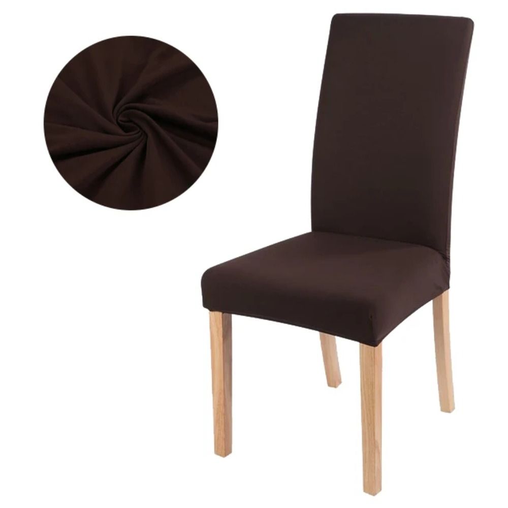 Elastic Chair Cover Waterproof Chair Slipcover Protector Anti-dirty Seat Cover Dining Room Kitchen