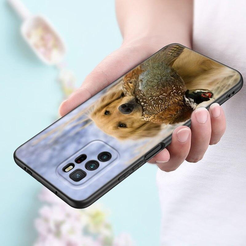 Чехол для телефона с собакой и охотником для Xiaomi Redmi Note 11 10 9 8 Pro 11T 5G 10T 10S 9S 9T 9i 9C 9A 8T, мягкий черный чехол из ТПУ