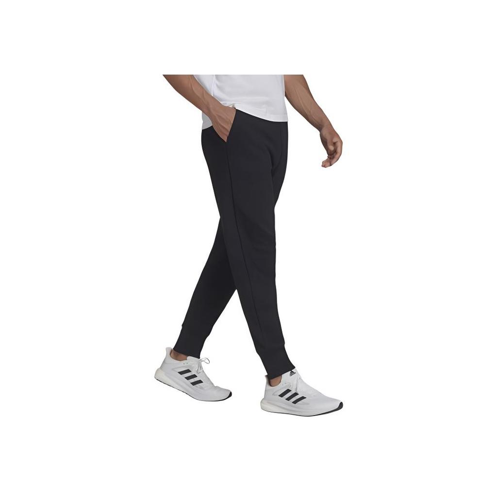 Adidas Спортивные штаны Studio Lounge из флиса черного цвета для мужчин в уличном стиле HB6587