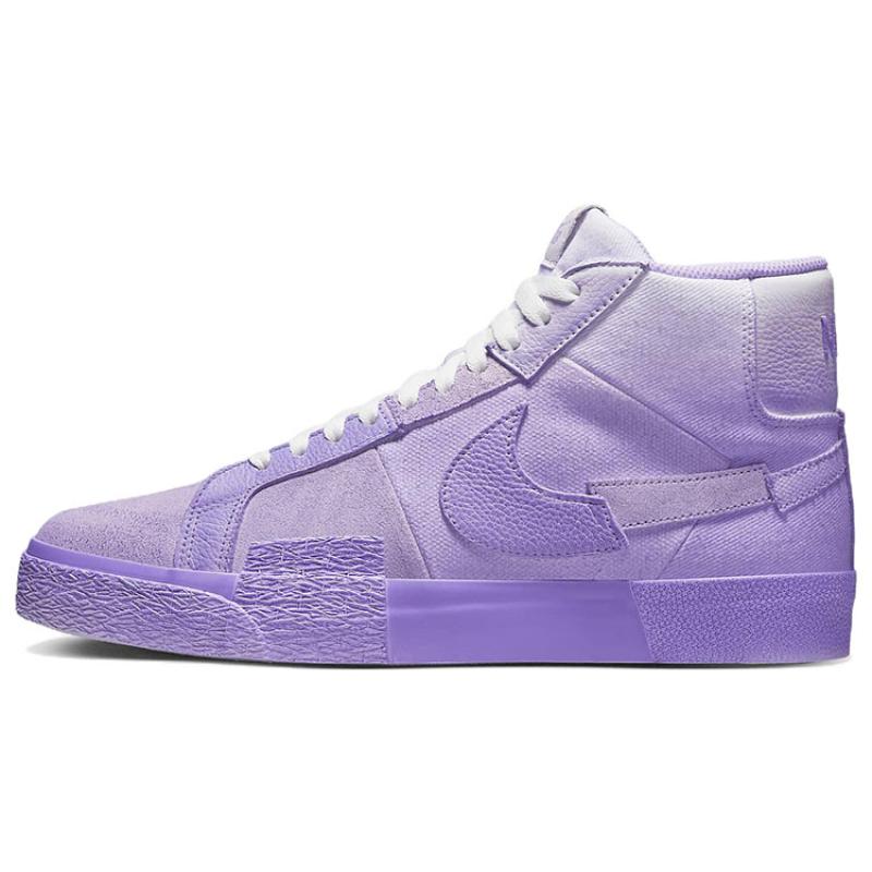 Nike Sb Blazer Mid Prm Lilac Skateboard Shoes DR9087-555