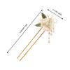 Elegant Chinese Style Hair Accessories Vintage Spring Flower Element Hairpins Light Luxury Tassel Hair Stick For Women Girls