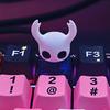 Keycap Hollow Knight Светопропускающий Милый Персонаж Смола Аксессуар для Механической Клавиатуры Аниме Одиночный Индивидуальный Keycap Esc