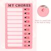 Reusable My Chores Checklist Task Board Daily Schedule Planner Memo Chore Chart Kid Responsibility Behavior Self Discipline Card