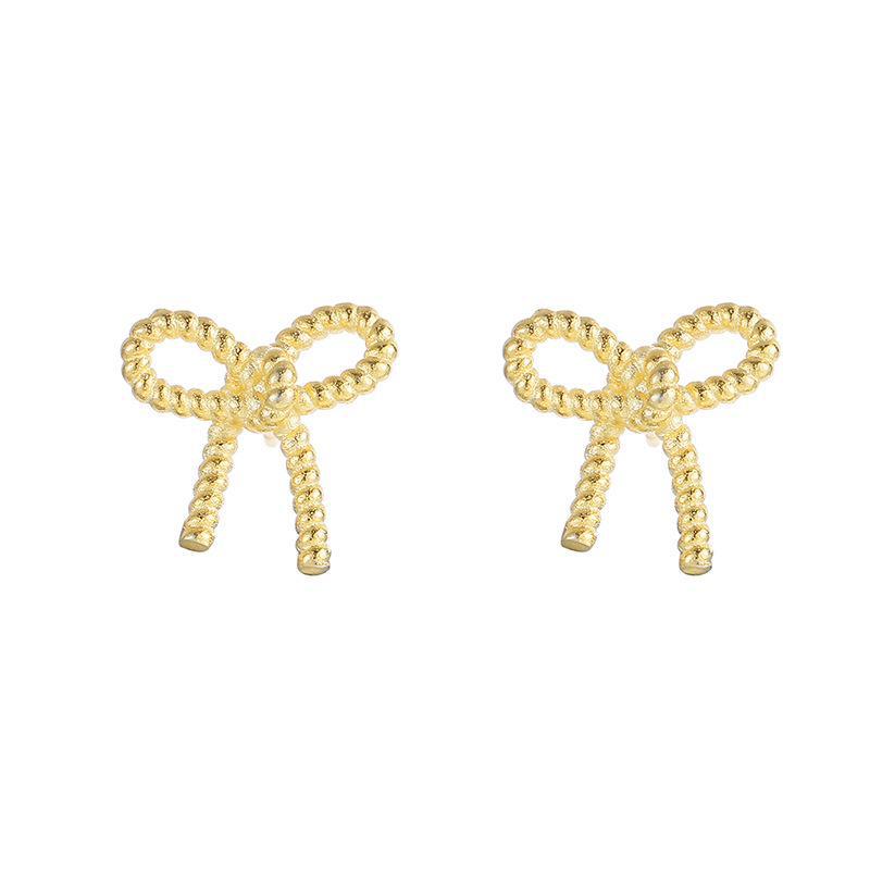 Серьги-бантики в корейском стиле из серебра Banyan Tree S925 для женщин - Sweet Princess Fashion