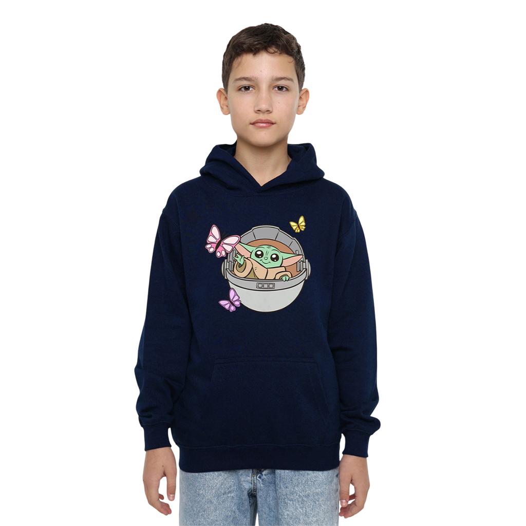 Star Wars The Mandalorian Childrens/Kids Grogu Butterflies Hoodie