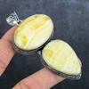 Yellow Aventurine Gemstone Handmade 925 Sterling Silver Pendant 3.62" m0n04