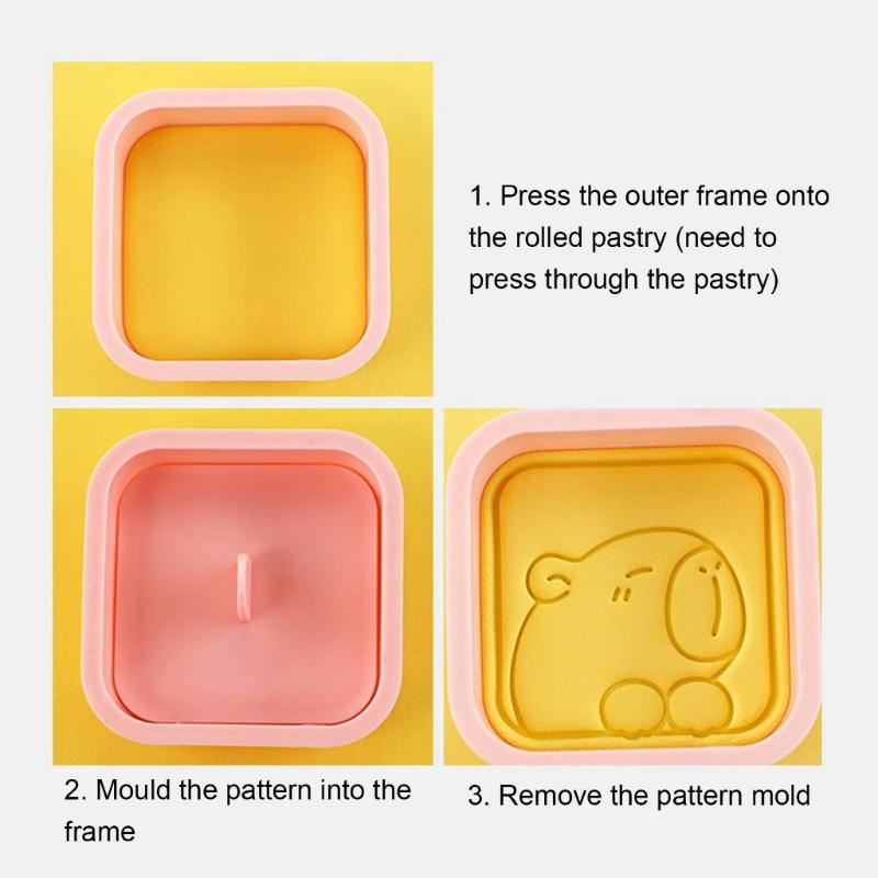 10Pieces Delicate Capybara Cookie Cutter Set Biscuits Stamp For Exciting Baking Projects And Pleased DIY Experience