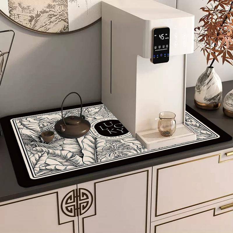 Чехол для стиральной машины от пыли, защитный чехол для холодильника, микроволновой печи, пылезащитные чехлы, коврик для сушки, впитывающий нескользящий коврик для слива воды на кухне