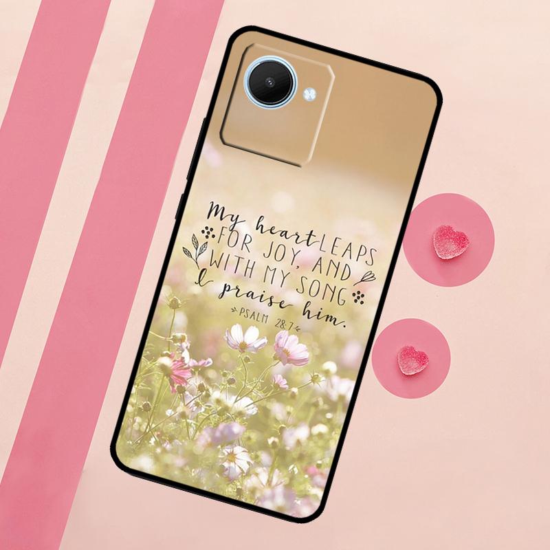 Чехол Christian Psalms для Realme GT Neo 5 3T 2T 9 11 10 Pro Plus C11 C15 C21Y C25S C30 C31 C33 C35 C53 C55