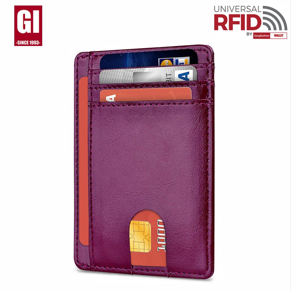 Мужская сумка для карт RFID с защитой от кражи, кардхолдер, чехол для карт мужской, с отверстием для AirTag