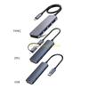 B03C USB C Хаб USB 3.0 Алюминиевый Type C/USB на 4 порта USB 3.0 Адаптер Высокоскоростной USB разветвитель Донгл Шнур Конвертер Разъем