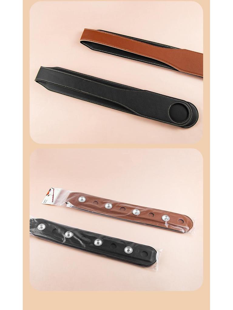 ROCKHOUSE Wide Leather Non-slip Violin Mat with Professional Strap and Accessories