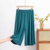 Plus Size XL To 8XL Women's Modal Pant Calf-length Summer Capri Pants Wide Leg Pants Short Pants Casual Homewear