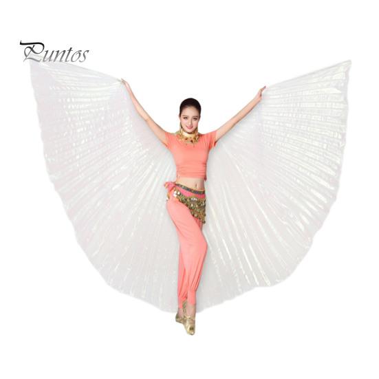 Костюм для танца живота с выдвижной палкой, женское раздвоенное египетское профессиональное крыло, 360 градусов, взрослое сценическое выступление, крыло ангела-бабочки