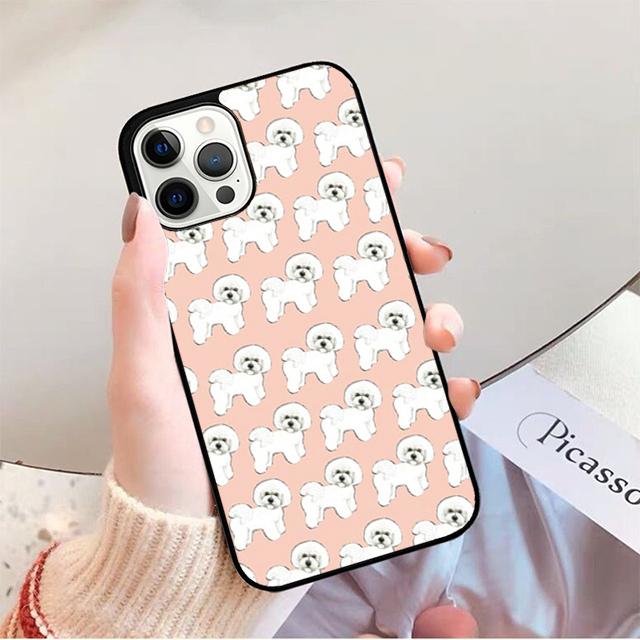 Милый Мультяшный Бишон Фризе Чехол для Телефона для iPhone 17 Air 16 16e 15 Plus для Apple 13 11 12 14 Pro Max Чехол coque fundas
