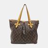 [Pre-Owned] Palermo Large Brown Coated Canvas Monogram Shoulder Bag - Fair #14VABP3