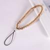 Crystal Beads Phone Short Lanyard Drop-Resistant Halter Lanyard DIY Girls' Solid Color Flat Beads