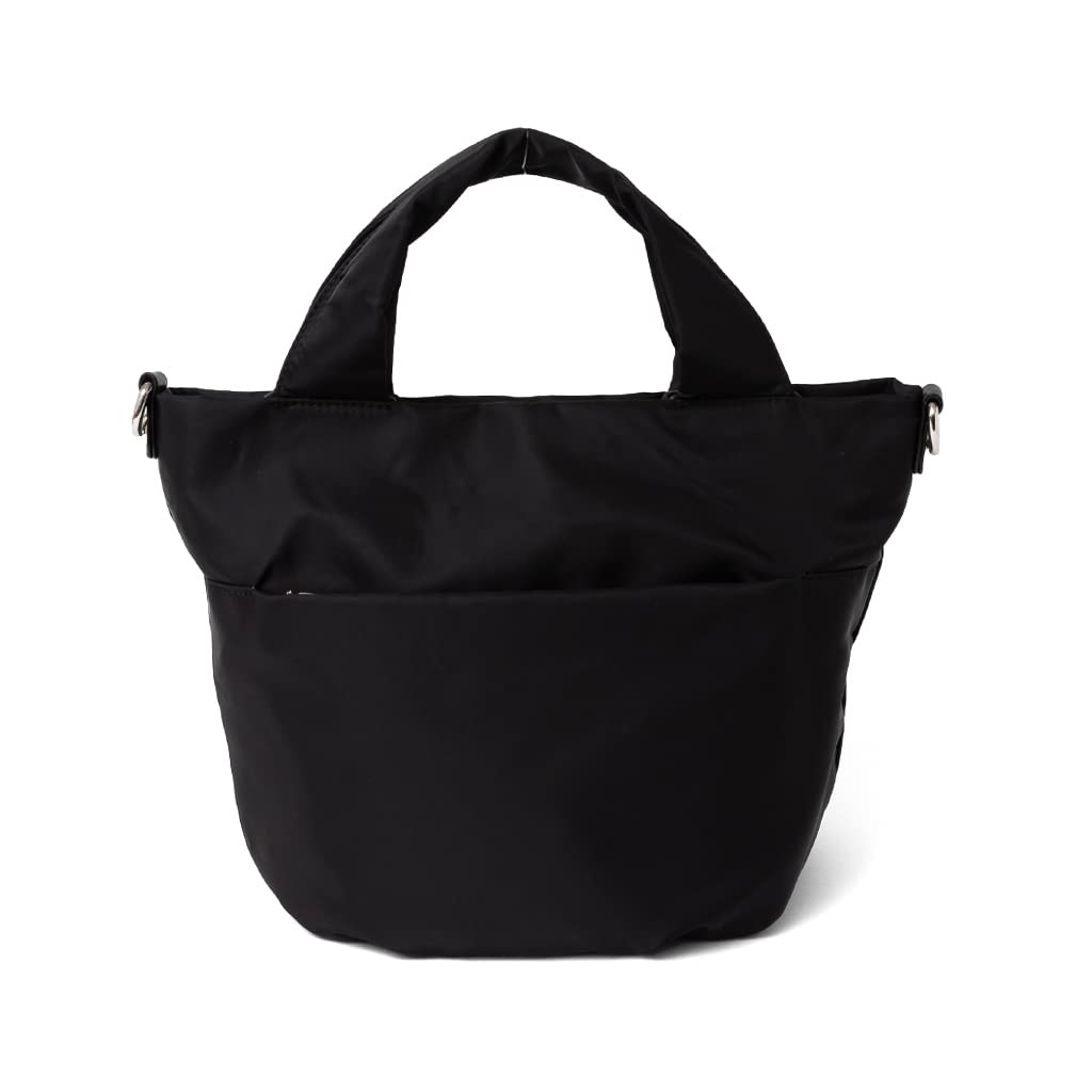 VITAFELICE Nylon Balloon Tote Bag Women's 2-Way (vnsb-725z) (Black)