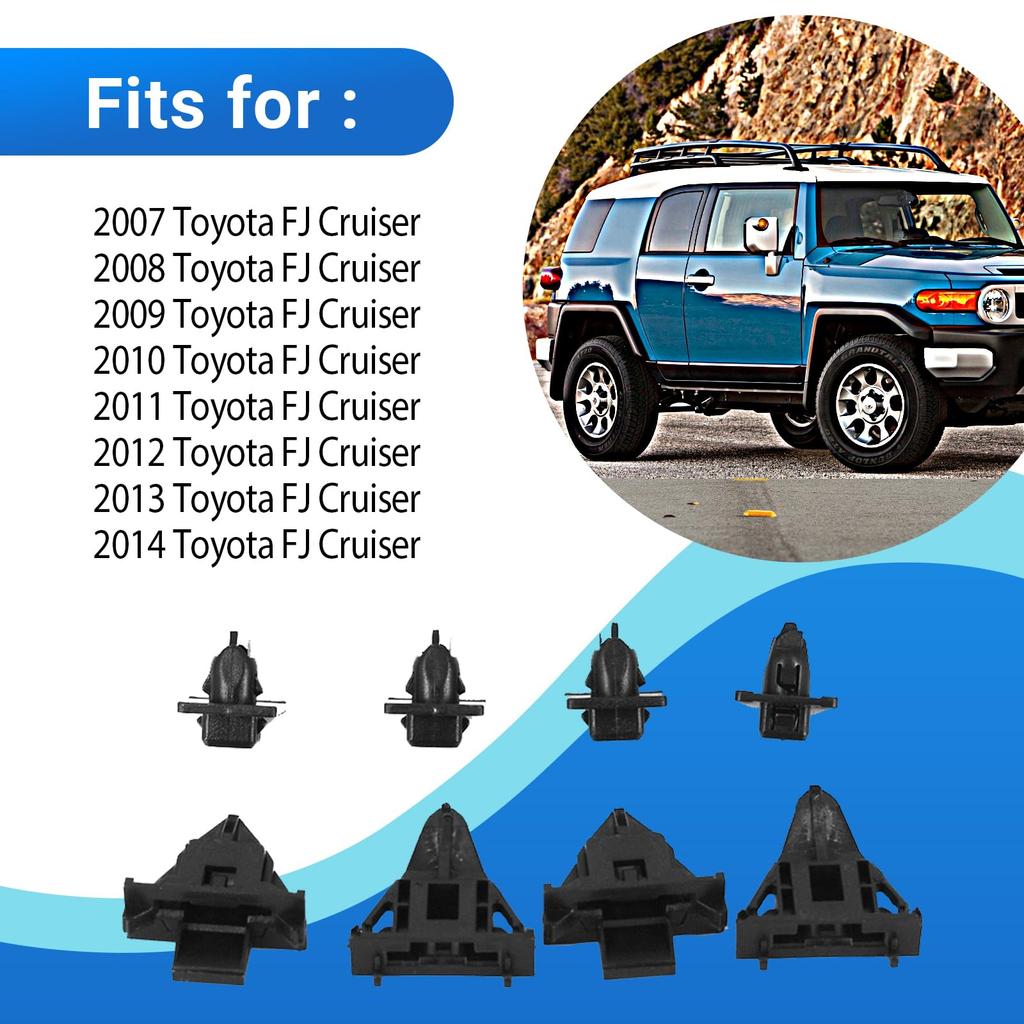 CULMKARI Комплект фиксаторов молдинга переднего крыла и верхней панели для Toyota FJ Cruiser 2007-2014 8 шт.