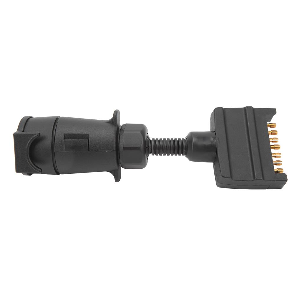 Trailer Adapter Plug 7 PIN Round Female to Flat Male Simple to Operate Wiring Connector for Caravan Boat