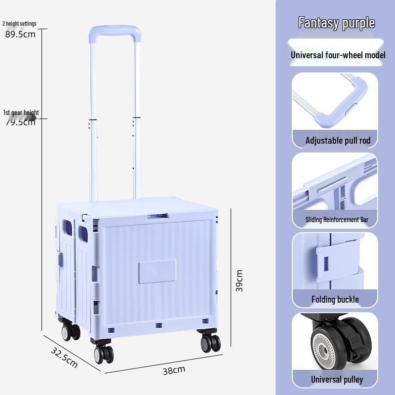 Portable Foldable Camping Trailer & Shopping Cart