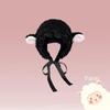 New Trendy Soft Fluffy Hats Lamb Cashmere Lace Costume Hats Lamb Ear Cosplay Hat