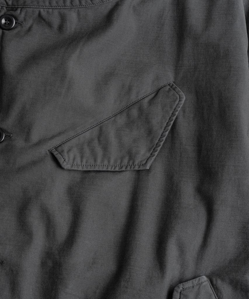BEHEAVYER Dyed Motorcycle Field Coat Graphite