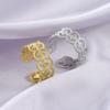 Cazador Aesthetic Geometric Filigree Rings for Women 2026 Adjustable Rings Stainless Steel Jewelry Wedding Mother Gift New in