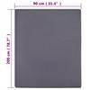 vidaXL Spannbettlaken 2 Stk. Jersey Anthrazit 90x200 cm Baumwolle