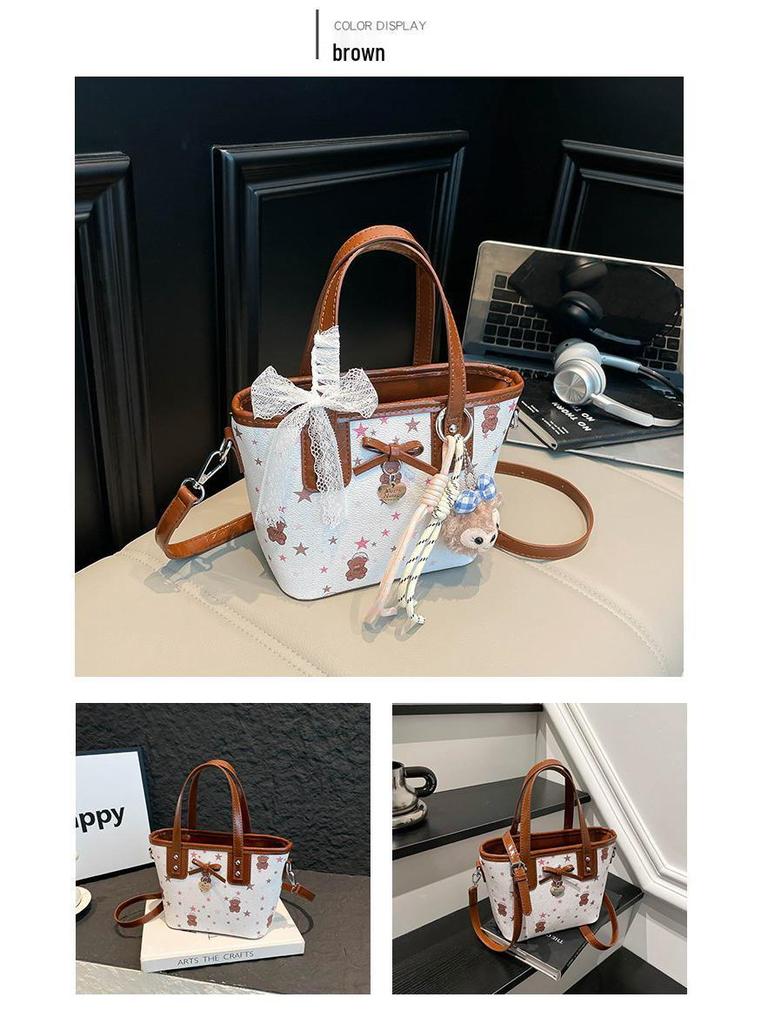 High-End 2025 Light Luxury Handbag: Fashionable, Versatile, Crossbody with Cute Niche Design Print for Women