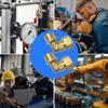 Прочный Латунный Угольник 90° для Труб 1/2" Регулируемый Соединительный Угольник Фитинг Инструмент для Бытового Водоснабжения и Систем Охлаждения