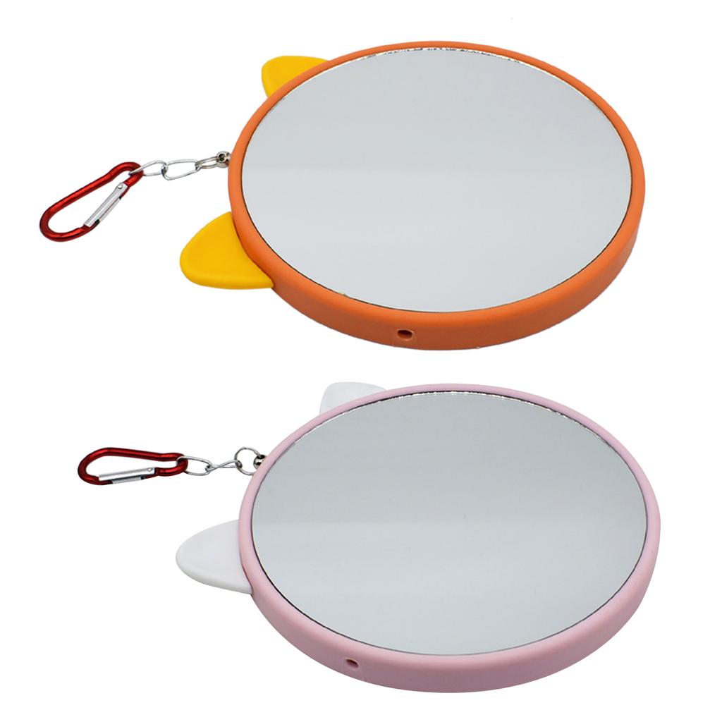 Bird Mirrors for Cage Plastic Mirror with Metal Hanging Hook 5.9 Inch Diameter Keeping Birds Occupied and Engaged