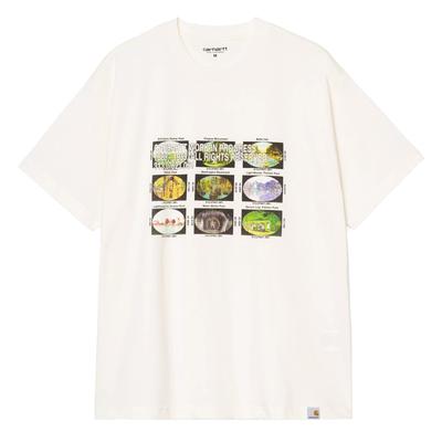 Carhartt WIP Удобный свободный комплект Графическая футболка с круглым вырезом и короткими рукавами Унисекс Топы I036901-D6-XX