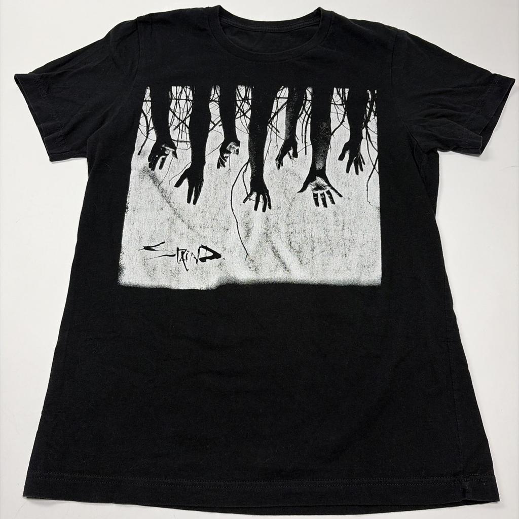 Staind 2021 Tour Hands Logo Double Sided Medium Black T Shirt Band Merch Tee