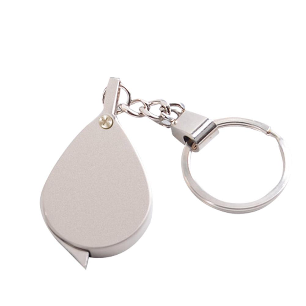 15X Folding Portable Keyring Magnifier Key Chain Magnifying Glass Pocket Size Jewelry Loop Pocket Folding Magnifying Glass