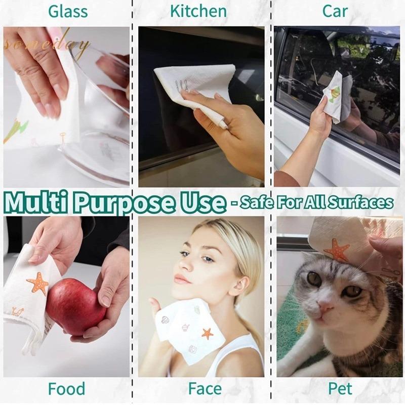 200 PCS Disposable Kitchen Oil Absorbent Paper Washable Dish Towel Non-Toxic Kitchen Tissue Paper