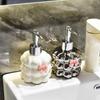 250 мл Диспенсер для жидкого мыла Нажимная раздельная бутылка Аксессуары для ванной комнаты Керамический диспенсер для геля для душа и шампуня Декор для дома