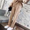 Knitted Harem Pants Fall and Winter Models Thickened Loose Elastic Waist Thin Twisted Wool Pants Female
