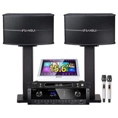 Домашняя система караоке KTV SANSUI KB3 с 8-дюймовыми колонками и машиной для песен 15,6 дюйма, штекер CN (адаптер в комплекте)