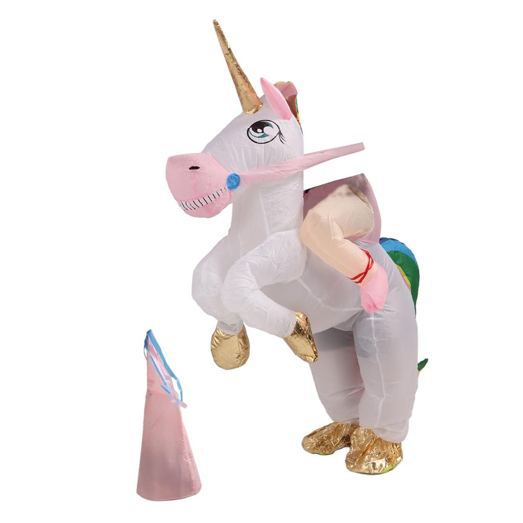 Надувной костюм для верховой езды, легкий, безопасный, милый, надувной, ездовой, костюм животного для вечеринки, косплей