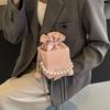 High Sense Small Bag Women 2025 New Casual Chain Bag Fashion Simple Shoulder Bag Internet Celebrity Pearl Messenger Bag