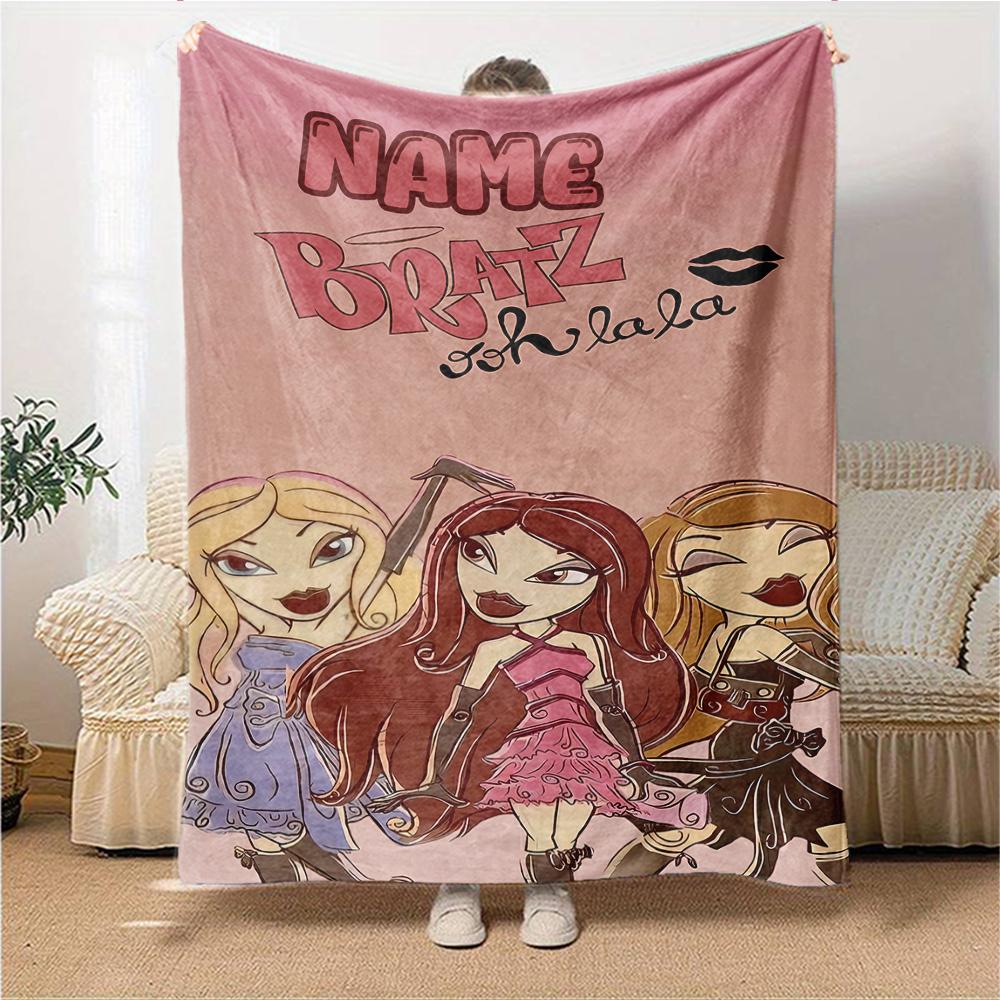 Custom Name Winx Club Friendship Party Blanket For Couch Bed Plush Cozy Fuzzy Blanket Super Soft Warm Blankets For Fall And Winter 091613