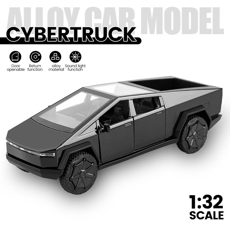 1:32 Сплав Модель автомобиля Cybertruck Пикап Литые Металлические Игрушки Внедорожники Модель автомобиля Симуляция Коллекция Детские Подарки