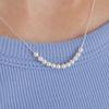 [ Modernlike ] 14K Gf Silver Pearl Ball Chain Necklace