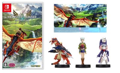 Monster Hunter Stories 2 из Hunter Stories 2 amiibo amiibo Ruin Reus amiibo Ena amiibo Цукино футляр для маски ~Wings Ruin~ - Switch+ [набор из 3 типов монстров] +