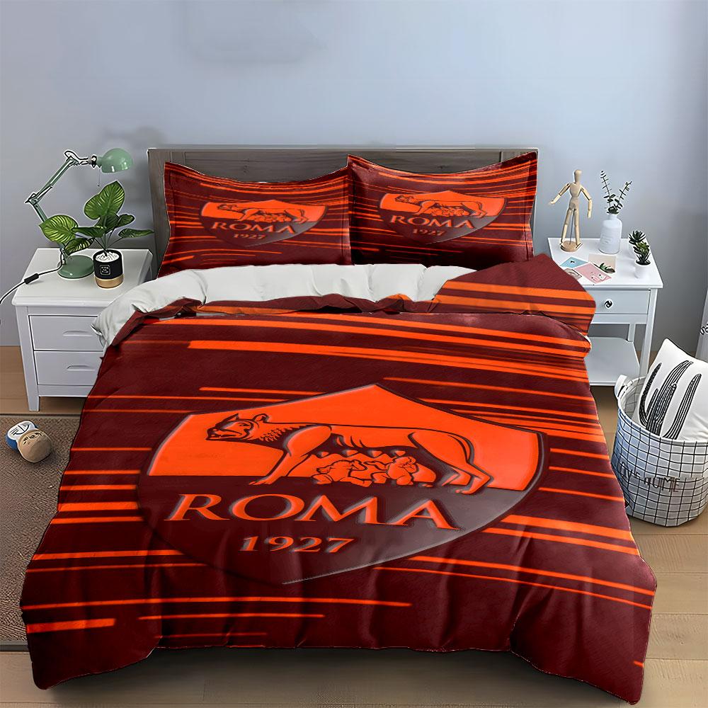 Wolf emblem with stripes. Bedding sets Duvet cover sets Duvet covers Pillowcases(1* Duvet Cover 2* Pillowcases without duvet insert)