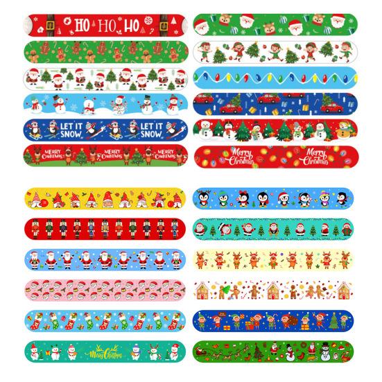 12 шт. держателей для рулонов рождественской упаковочной бумаги, многоразовые зажимы для упаковки рождественских плакатов