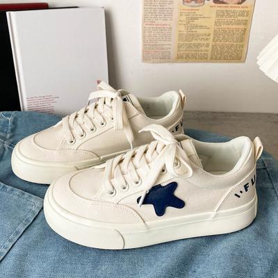 Холщовые туфли Ins Trendy Casual Niche New Chic Board Shoes Student White Shoes Women
